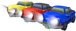 Model of the cars from Mario Kart Wii.