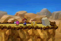 Last ? Block on Mt. Rugged of Paper Mario.