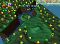 Hole 12 of Yoshi's Island from Mario Golf