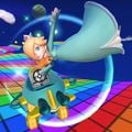 Rosalina tricking on SNES Rainbow Road