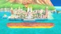 The Ω form of Delfino Plaza