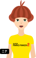 Artwork of Nina from Super Mario Maker 2