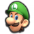 Luigi's icon from Mario Kart Tour.