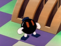 A Bob-omb from The Adventures of Super Mario Bros. 3.