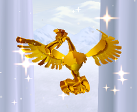 A Gold Mini Slump Bird in Donkey Kong Jungle Beat.