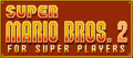 Super Mario Bros. 2 for Super Players in-game logo (Japanese version)