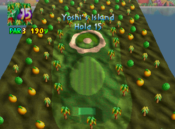 Hole 15 of Yoshi's Island from Mario Golf