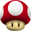 Artwork of a Mushroom in Mario Kart 7