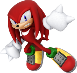 Knuckles' artwork, from Mario & Sonic at the Rio 2016 Olympic Games.