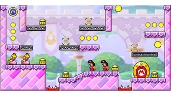 Miiverse screenshot of the 7th official level in the online community of Mario vs. Donkey Kong: Tipping Stars