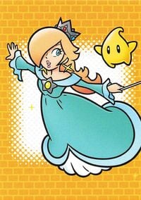 Rosalina line drawing card from the Super Mario Trading Card Collection