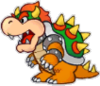 Paper Bowser's battle sprite from Mario & Luigi: Paper Jam.