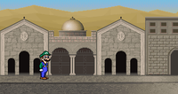 Jerusalem as it appears in the PC version of Mario is Missing!