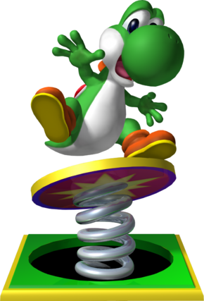 Artwork of Yoshi for Mario Party 4