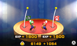 Screenshot of the battle results screen in Mario & Luigi: Superstar Saga   Bowser's Minions