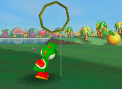 Zig and Zag, a Ring Shot challenge in Yoshi's Island from Mario Golf