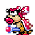 Wendy O. Koopa icon in Super Mario Maker 2 (Super Mario World style)