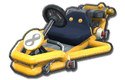 Thumbnail of yellow Mii's Pipe Frame (with 8 icon), in Mario Kart 8.