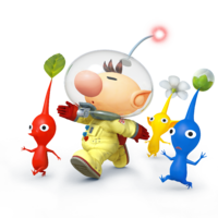 Artwork of Captain Olimar, from Super Smash Bros. for Nintendo 3DS / Wii U.