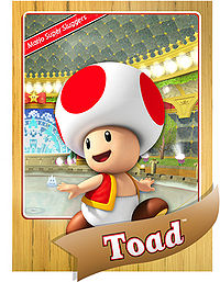 Level 1 Toad card from the Mario Super Sluggers card game