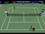 Hard Court in the game Mario Tennis (Nintendo 64).