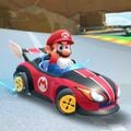 Mario driving the Wild Wing on GCN Yoshi Circuit