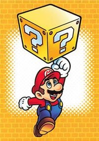 Mario line drawing card from the Super Mario Trading Card Collection