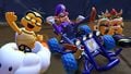 Lakitu, Waluigi, and Bowser racing