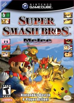 North American box art for Super Smash Bros. Melee