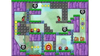 Miiverse screenshot of the 14th official level in the online community of Mario vs. Donkey Kong: Tipping Stars