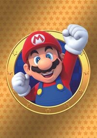 Golden Mario card from the Super Mario Trading Card Collection