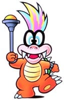 Iggy Koopa holding a magic wand