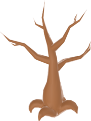 Rendered model of a Walking Tree in Mario Kart Tour.