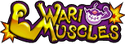 The logo for the Wario Muscles, from Mario Super Sluggers.