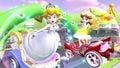 Peach (Wedding) and Daisy (Fairy) tricking on N64 Royal Raceway R for the Princess Pipe