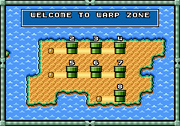 The Warp Zone as it appears in the Super Mario All-Stars version of Super Mario Bros. 3