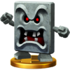 Whomp's trophy render from Super Smash Bros. for Wii U