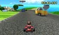 A car in Wuhu Loop from Mario Kart 7