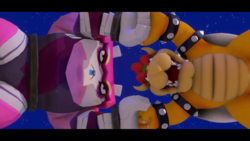 Bedrock and Bowser battling