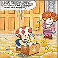 Toad opens his graduation package