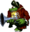 Sprite of Kaptain K. Rool in Donkey Kong Country 2: Diddy's Kong Quest.