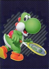 Yoshi sport card from the Super Mario Trading Card Collection