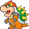 Bowser as he appears in Super Paper Mario.