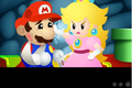 Princess Peach slapping Mario