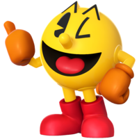 Artwork of Pac-Man in Super Smash Bros. for Nintendo 3DS / Wii U.