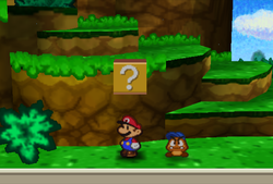 Last ? Block on Goomba Road of Paper Mario.