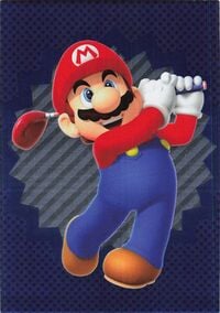 Mario sport card from the Super Mario Trading Card Collection