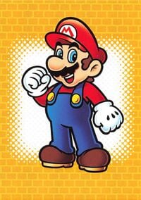 Mario line drawing card from the Super Mario Trading Card Collection