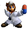 SSBM Sprite Dr. Mario-Trophäe 2.png