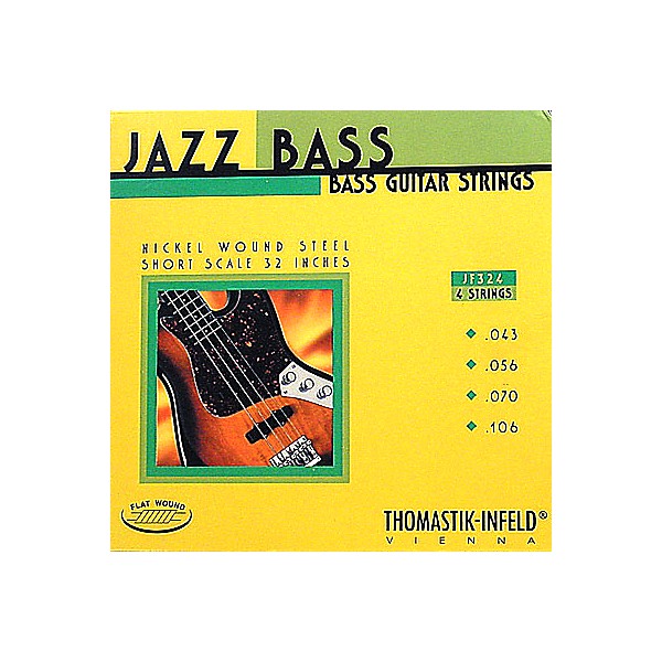 Thomastik JF324 Flatwound Short Scale 4-String Jazz Bass Strings